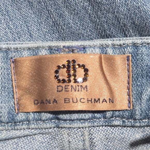 Dana Buchman Ileana Boho Floral Embroidered Beaded Rhinestone Flare Jeans 4 / 27 - Picture 12 of 12